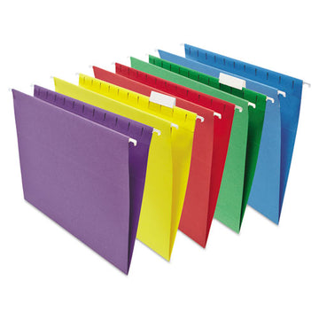 Universal® Deluxe Bright Color Hanging File Folders, Letter Size, 1-5-cut Tab, Yellow, 25-box freeshipping - TVN Wholesale